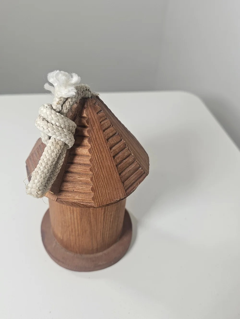 Miniature Outdoor Amish Style Wooden Birdhouse